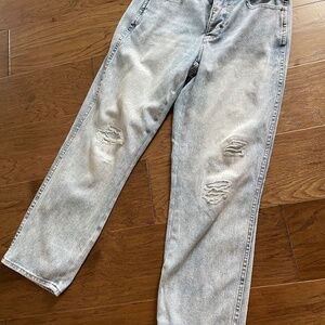 White House black market distressed ankle jeans